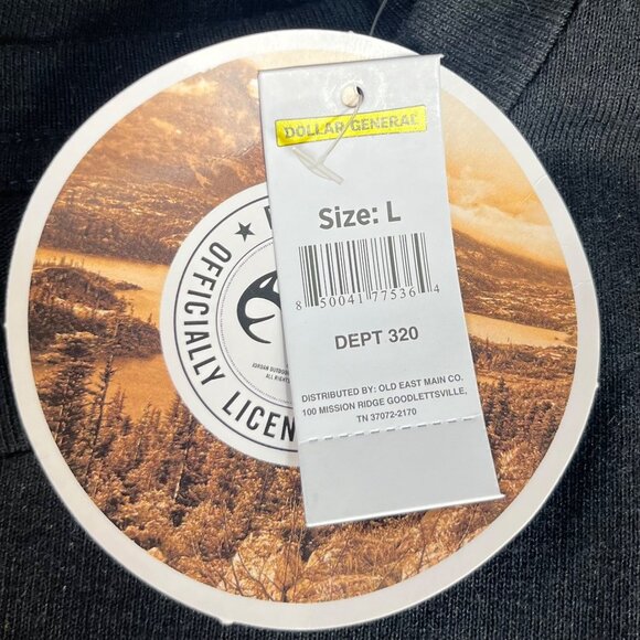 Realtree Camo Logo Graphic Tshirt Mens Large Black New Outdoors - Picture 7 of 9